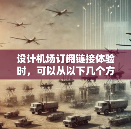 设计机场订阅链接体验时,可以从以下几个方面入手,确保整体设计高效、易用