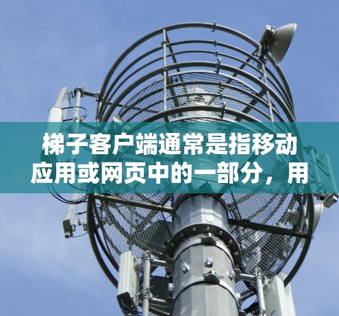 梯子客户端通常是指移动应用或网页中的一部分，用于优化加载速度。智能加速是其中的重要功能，用于通过缓存、缓带或缓带缓存等技术来提高网页加载速度。以下是梯子客户端中智能加速的关键功能和实现方法