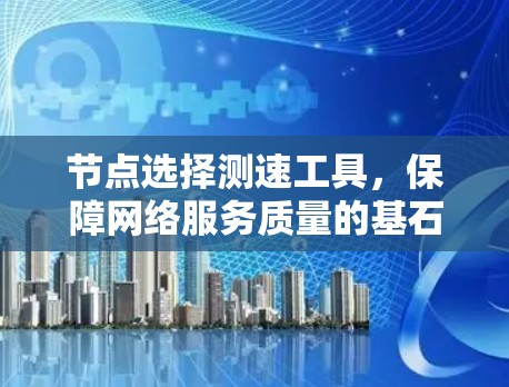 节点选择测速工具，保障网络服务质量的基石