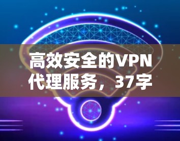 高效安全的VPN代理服务，37字说明