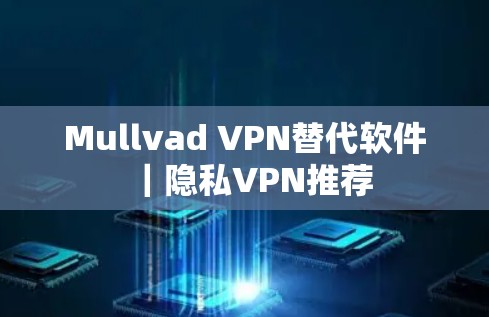 Mullvad VPN替代软件｜隐私VPN推荐