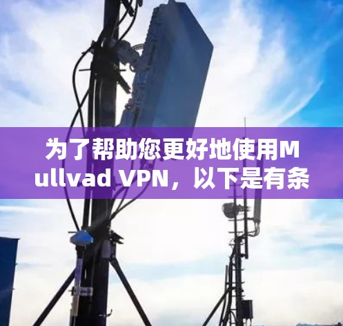 为了帮助您更好地使用Mullvad VPN，以下是有条理的教程，涵盖隐私设置和匿名连接的步骤