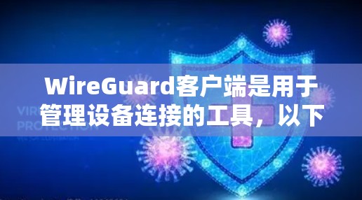 WireGuard客户端是用于管理设备连接的工具，以下是使用WireGuard客户端管理设备连接的步骤和方法