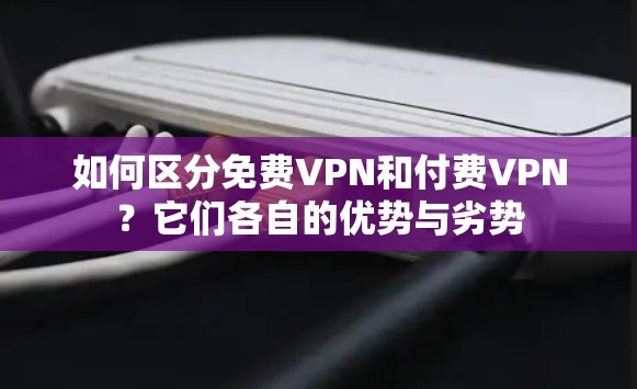 如何区分免费VPN和付费VPN？它们各自的优势与劣势