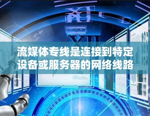流媒体专线是连接到特定设备或服务器的网络线路，用于传输实时流媒体内容。以下是关于流媒体专线的详细说明